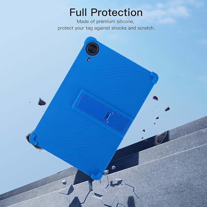 Case for Callsky-Tab Ctab 14 Tablet 14 inchSoft Silicone Protector CoverKids FriendlyAdjustable Stand Tablet Cover4 Corners Thicken ShockproofNavy Blue