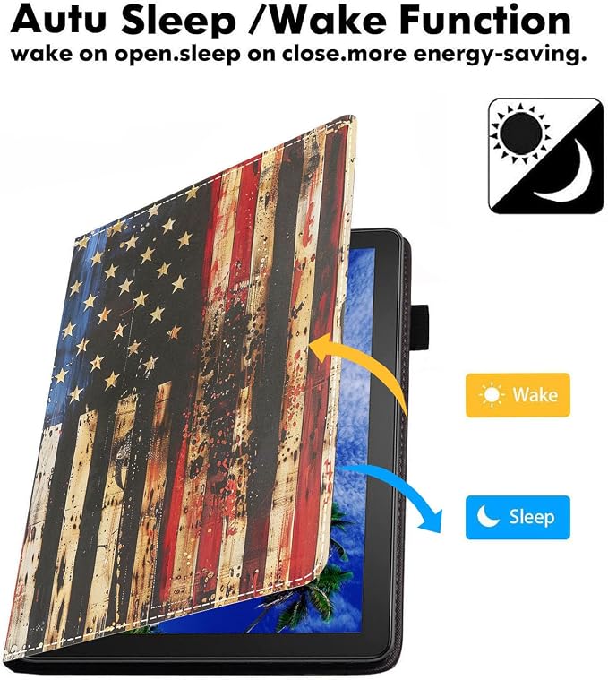 Retro Wooden American Flag