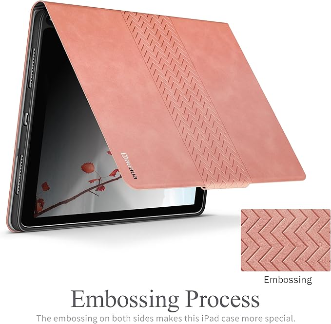 auaua Case for iPad (A16) 11th Generation 11 Inch 2025 iPad 10th Generation 10.9 Inch 2022 with Pencil Holder Auto Sleep/Wake Adjustable Stand PU Leather