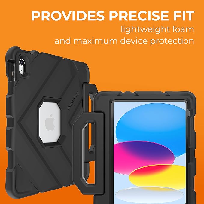 Gumdrop FoamTech Case ONLY fits The Newest iPad 11th Generation (A16) &amp 10th Gen 10.9 inch Rugged Lightweight Shockproof &amp Drop Tested for Kids K-12 Students Teachers Classrooms &amp School U