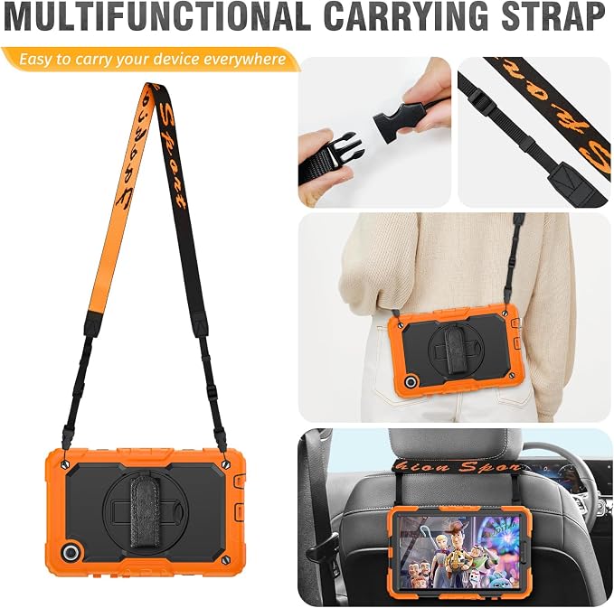 Black/Orange