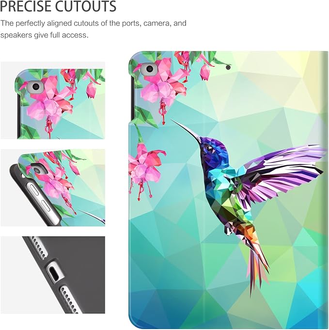 Geometric Flower HummingBird
