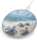 Beach Sea Turtle Wireless Charger Anti-Slip Wireless Charging Pad Slim Charger Mat for Men Women