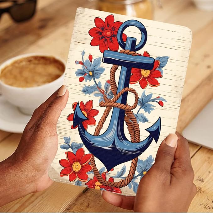 Nautical Anchor and Flowers