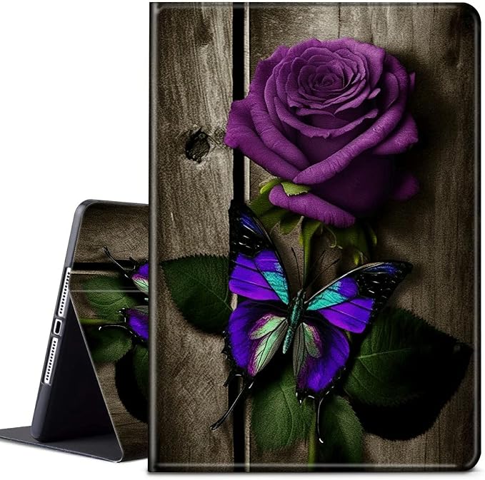 Purple Rose and Butterflies