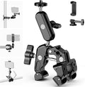 NEEWER Super Clamp with 3 Dual Ballhead Magic Arm Camera Phone Clamp Mount with 1/4 3/8 Threads Cold Shoe Phone Holder Action Camera Adapter Compatible with GoPro DJI iPhone 16 15 Pro Max ST88