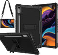Case for Lenovo Tab P12 12.7 Inches Tablet CaseHeavy-Duty Drop-Proof Shockproof Hybrid Kids Protective Case for Lenovo tab P12/Xiaoxin Pad Pro 12.7 Tablet Case TB370FU/TB371FC (Black/Black)