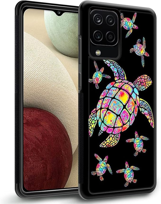 Colorful Rainbow Turtle Family