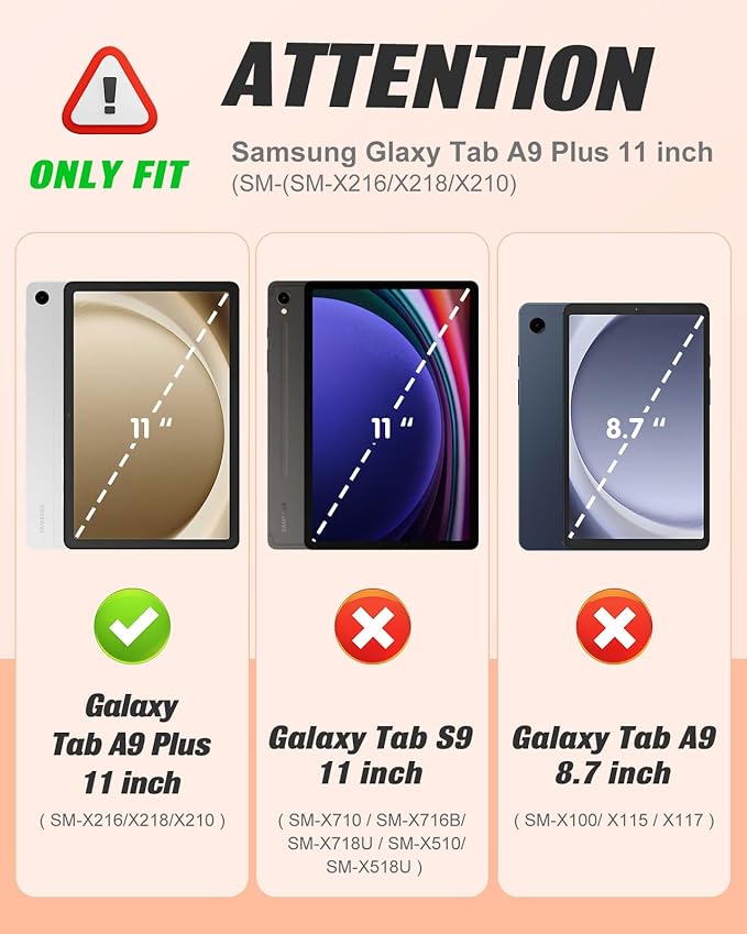 for Samsung Galaxy Tab A9 Plus Case 11'' - for Women Girls Cute Embroidered Folio Stand Cover with Pencil Holder &amp Card Slot Kawaii Girly Forest Design Aesthetic Cases for Samsung Tab A9 Plus