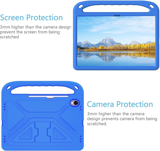 Kids Tablet Case with Handle and Kickstand Lightweight Shockproof Cover Compatible with Samsung Galaxy Tab S11 Blue