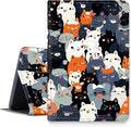 Case for iPad Pro 11 Inch Case (2024 Model 5th Gen) PU Leather Smart Protective Cover with Auto Sleep/Wake for iPad Pro 11 2024Many Cats