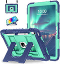 WESOROL Case for iPad A16 11th Generation 11 Inch (2025) iPad 10th Generation 10.9 Inch (2022)i Pad A16 Case Military Grade Shockproof Cases with Pencil Holder Shoulder StrapNavy Mint
