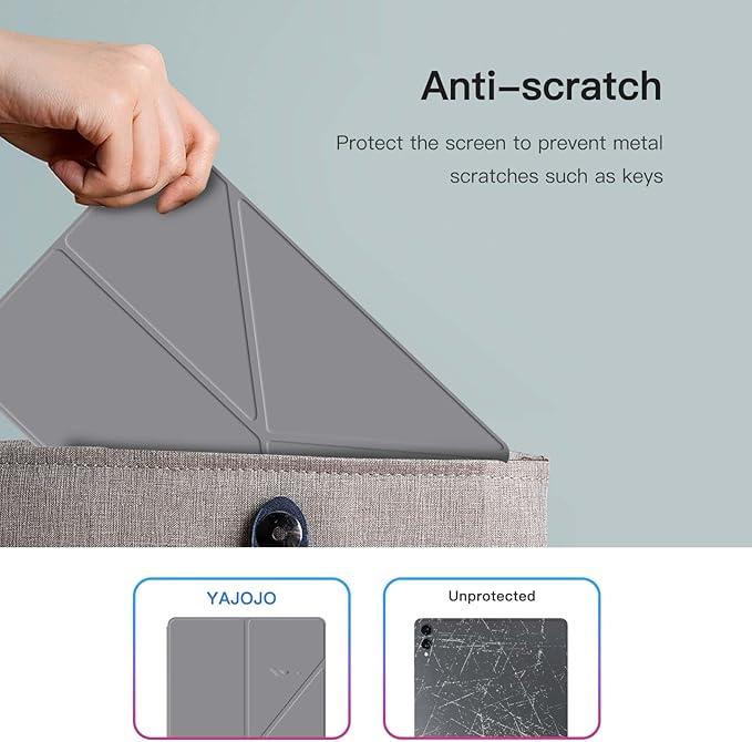 for Samsung Galaxy Tab S11 Ultra Case 14.6 inch Magnetic Attachment | Auto Wake/Sleep | Multi-Viewing Angles | Slim Light Shell Cover | Compatible with Samsung Galaxy Tab S11 Ultra | Grey