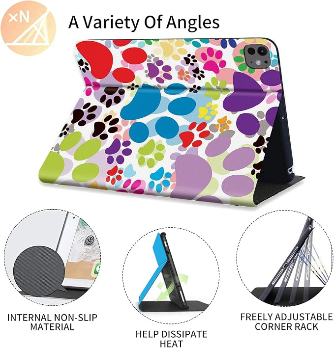 Dog Pawprint Multicolor