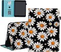 Case for Samsung Galaxy Tab S11 5G 11 Inch 2025 Model (SM-X730/X736B)Wallet PU Leather Folio Cover Multi-Angle Stand with Auto Wake/SleepCute Daisy Flowers