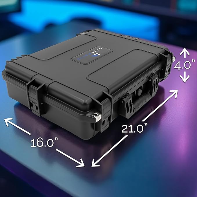 CASEMATIX Hard Shell Case Compatible with Wacom Cintiq Pro 17 Drawing Tablet - Waterproof Tablet Travel Bag for Digital Art Gear with Custom Tri-Layer Foam Protection