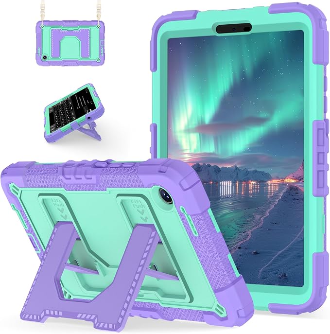 Purple + Mint Green