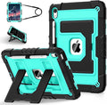 for iPad (A16) 11 Inch 11th /10th Generation 10.9 Inch iPad Case 10th Generation with Shoulder StrapHeavy Duty Shockproof Cover for i Pad 11th/10th GenBlack Mint