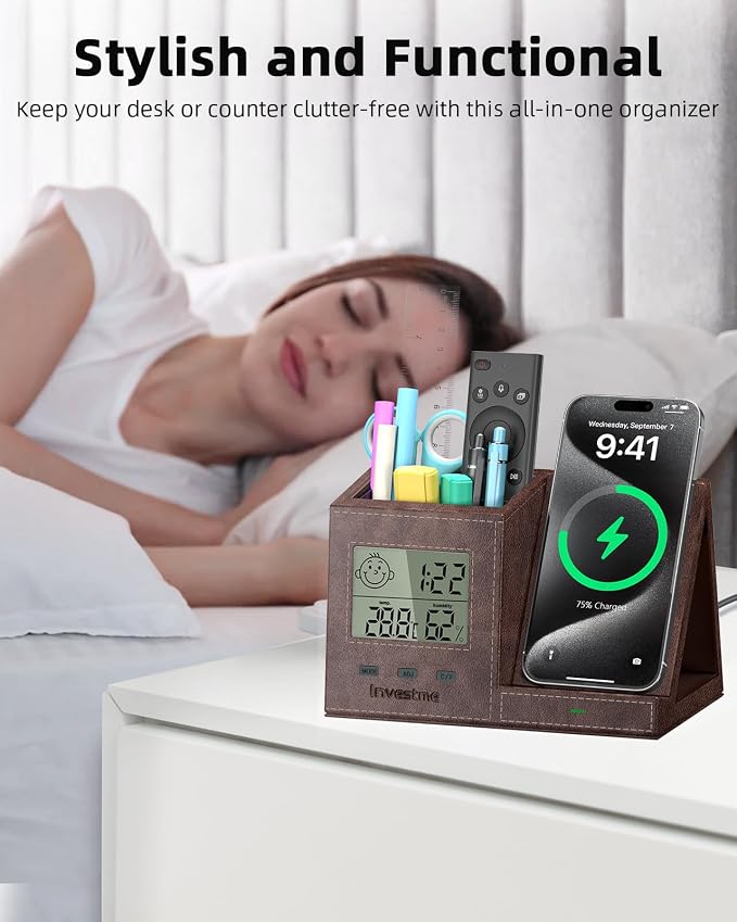 Brown-Digital Clock