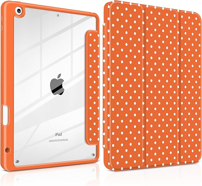 Orange white dot