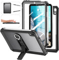 ShellBox Case Fit with iPad mini 7(A17 Pro)/ 6 Generation 2024 Waterproof case Built in Pencil Holder Built-in Screen Protector Full Body Protective Pad Cover for iPad mini 7th/6th 8.3 inch