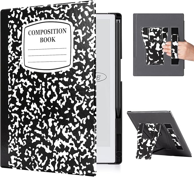 CoBak Case for Remarkable 2 Paper Tablet with Two Viewing Angles- Lightweight and Hard Back Shell Protective Book Folio Cover with Built-in Pen Holder - for 10.3 2020 Released (with Stand Notebook)