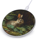 Wild Bunny Forests Leaves Plant Fast Portable Charger 10W Funny Graphic Phone Charging Pad with USB Cable