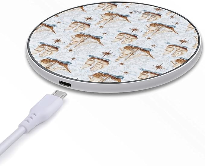 Red Fire Dragon Fantasy (2) Wireless Charger Anti-Slip Wireless Charging Pad Slim Charger Mat for Men Women