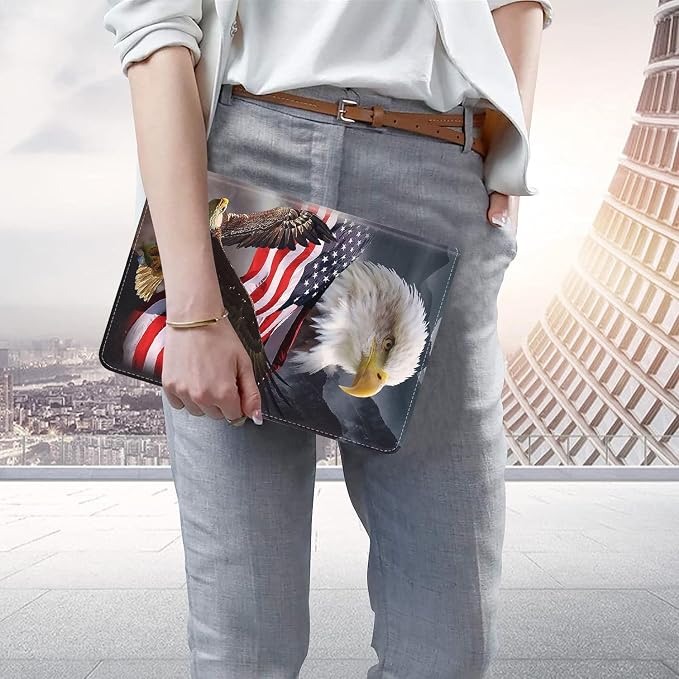 Patriotic American Flag Bald Eagle