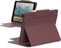 [U] by UAG iPad 10.2 Case Aubergine 9th Gen 2021 8th Gen 2020 DOT Lightweight Slim Shockproof Smart Folio Protective Cover with Auto/Sleep Wake &amp Pencil Holder