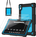 Compatible with walmart Onn. 11 Tablet Pro 2024 Model 100146660 Case Slim Soft Silicone Shell with Kickstand HD Screen Protector Cover for Onn. 11 Inch Tablet Pro 2024 Model (BlackBlue+2Pcs)