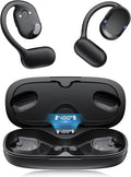 TTQ Open Ear Headphones Open Ear Earbuds IPX7 Waterproof Bluetooth 5.3 True Wireless Sports Over Ear Earbuds with Earhooks Built-in Mic Crystal-Clear Calls for Running Workout Cycling Driving