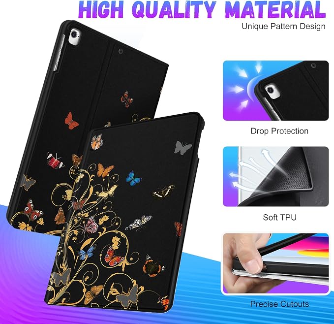 2-for iPad 9.7-Glitter Butterfly