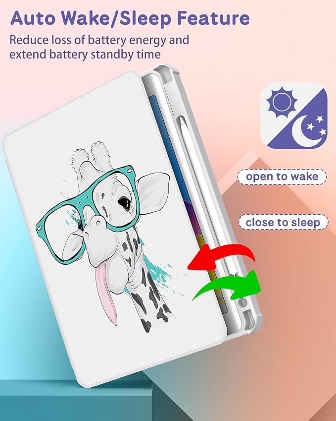 6-for iPad 789-Glasses Giraffe