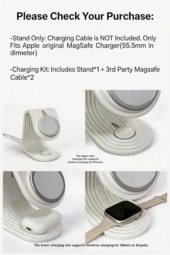 White - Charging Kit with cables