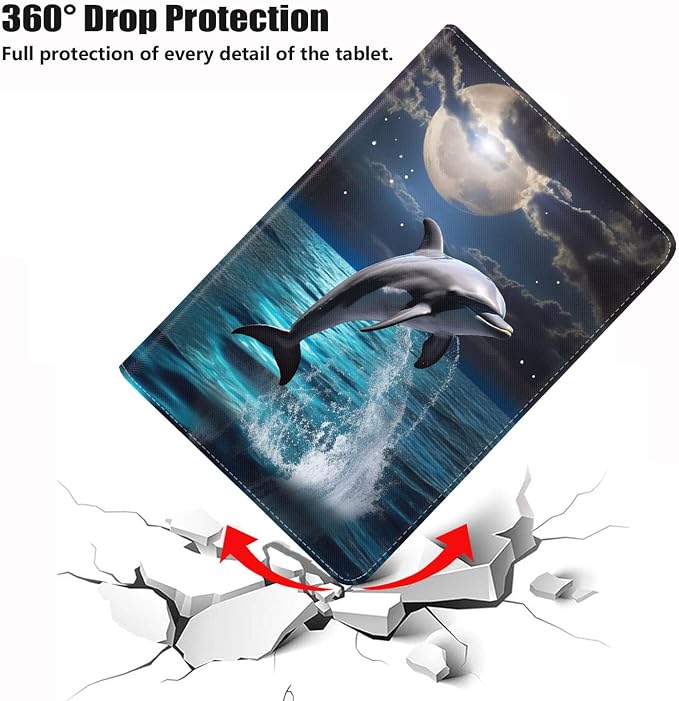 Dolphin Under the Moon
