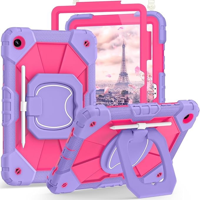 Case for Samsung Galaxy Tab A9+/ A9 Plus Case 11 2023 (SM-X210/X216/X218) with Screen Protector/360° Rotating StandMilitary Grade Shockproof Cover for Galaxy Tab A9 Plus Cases