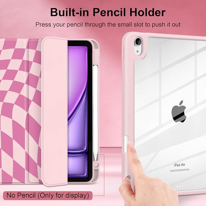 Pink Wavy Checker