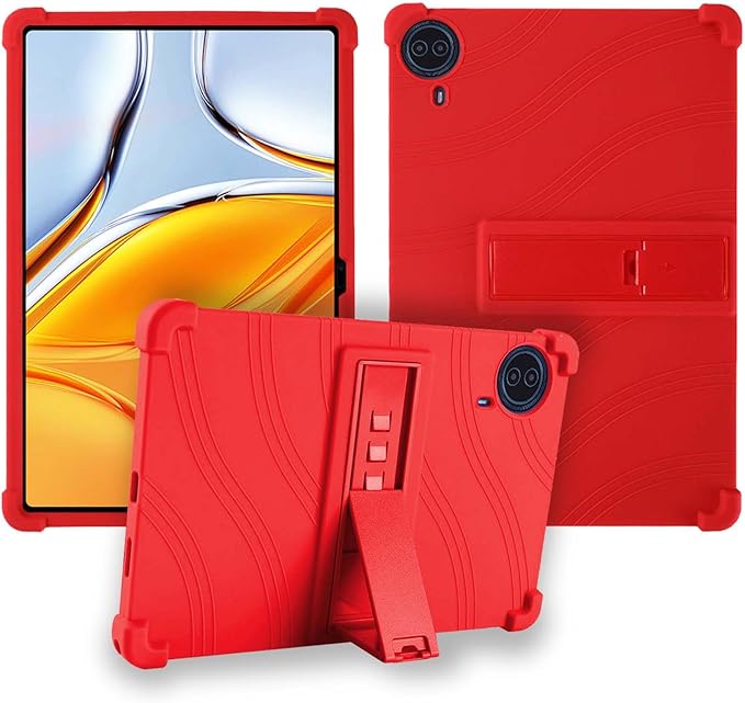 Case for Callsky-Tab Ctab 14 Tablet 14 inchSoft Silicone Protector CoverKids FriendlyAdjustable Stand Tablet Cover4 Corners Thicken ShockproofRed
