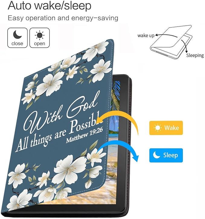 Floral Quote Bible Verse Matthew 19:26