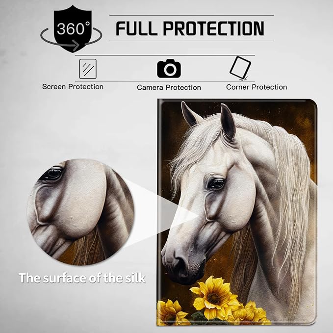 Sunflowers White Horse