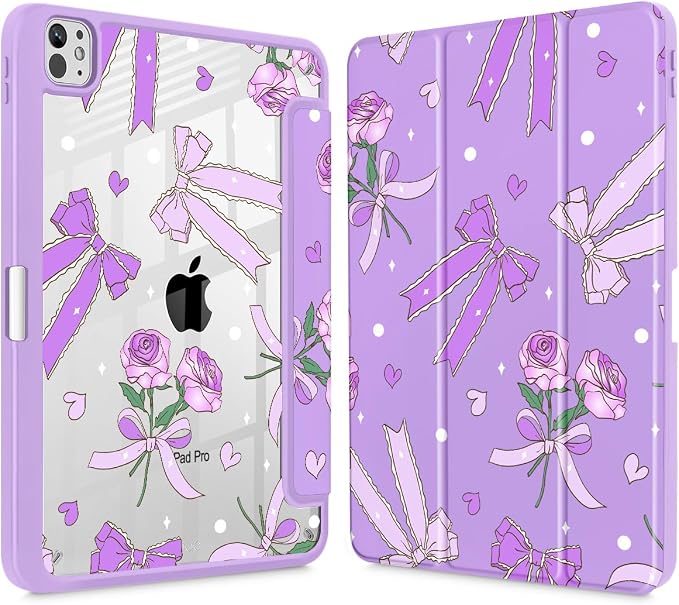 Bow & Rose Purple