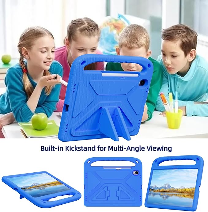 Kids Tablet Case with Handle and Kickstand Lightweight Shockproof Cover Compatible with Samsung Galaxy Tab S11 Blue