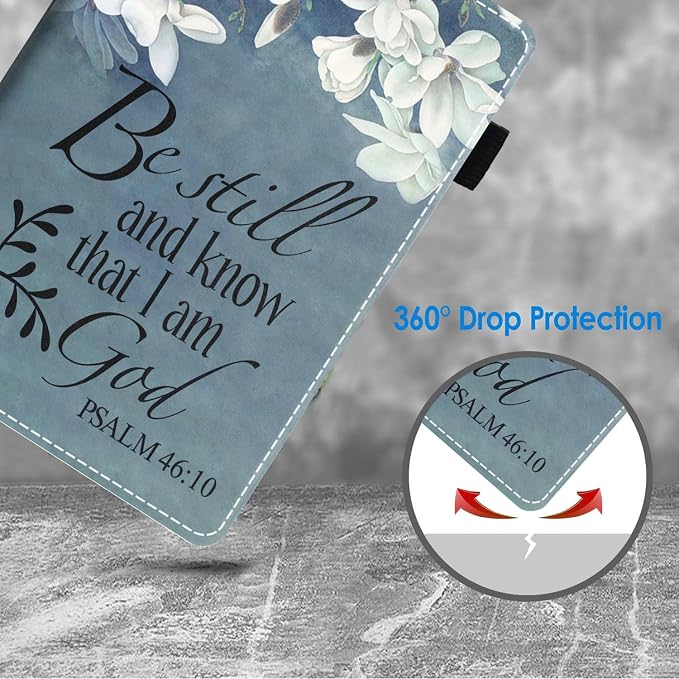 Floral Quote Bible Verse Psalm 46:10