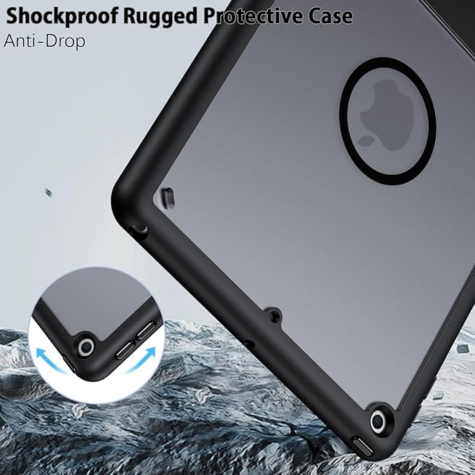 GUAGUA for iPad 6th/5th Generation Case 9.7 Inch (2018/2017) Magnetic Cases with Invisible Portrait/Landscape Stand Protective Kickstand Case for iPad 9.7 Inch 2018 (6th Gen) / 2017 (5th Gen) Black