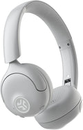 JLab Go Lux ANC Wireless Headphones Cloud White Hybrid Active Noise Cancelling Premium On-Ear Bluetooth Headset Customizable Sound Be Aware Mode Cloud Foam Comfort Multipoint Connection