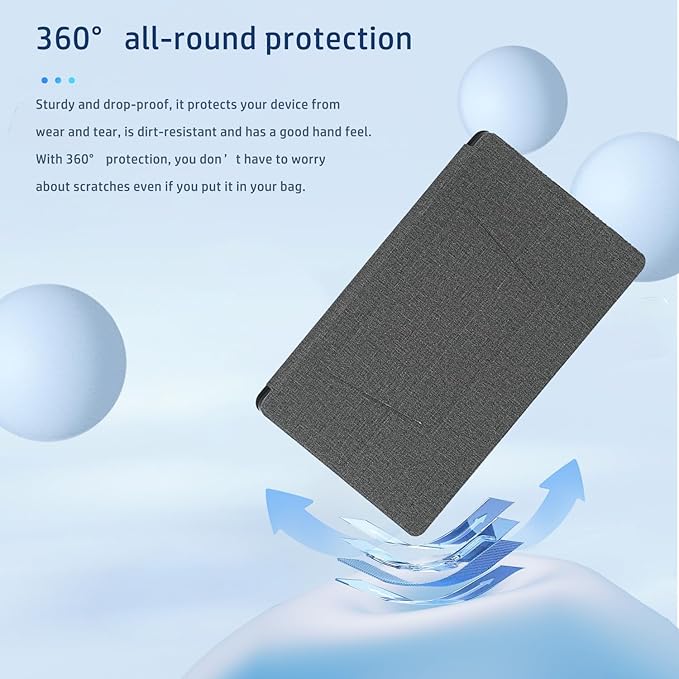 Case for Teclast T70/Callsky-Pro/Callsky-Tab Ctab 14 Tablet 14inchNOUKAJU Tablet Protective CaseFolding StandMulti-Layer ProtectionProtective Cover for Callsky-Tab Ctab 14(Grey)