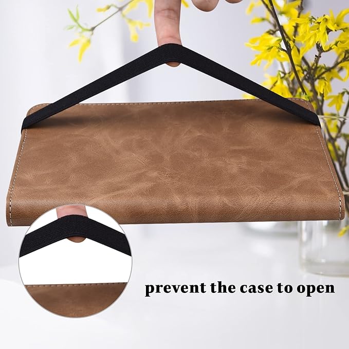 Case for Amazon Kindle Fire Max 11 Case (13th Generation 2023 Release) 11PU Leather Folio Stand Stylish Solid Color Cover for Fire 11 Tablet - Brown