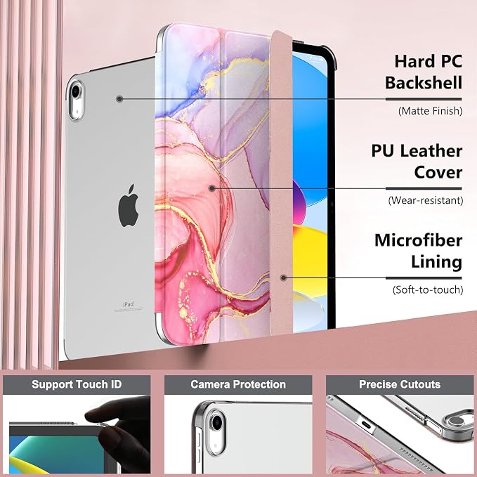 Light Pink Gold Marble