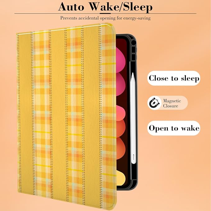 Orange Yellow Plaids Stripes